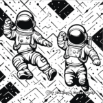 Exciting Space Exploration Maze Coloring Pages 3