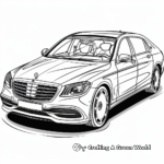 Exclusive Mercedes-Maybach Luxury Car Coloring Pages 2