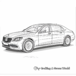 Exclusive Mercedes-Maybach Luxury Car Coloring Pages 3