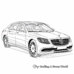 Exclusive Mercedes-Maybach Luxury Car Coloring Pages 4