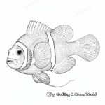 Exotic Amphiprion Ocellaris Clownfish Coloring Pages 3