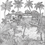 Exotic Dream Vacation Coloring Pages 2