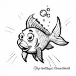 Exotic Fish in Bubble Coloring Pages 2