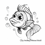 Exotic Fish in Bubble Coloring Pages 3