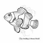 Exotic Harlequin Clownfish Coloring Pages 1