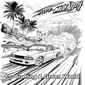 Fast And Furious Coloring Pages - Free &amp; Printable!