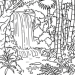 Exotic Rainforest Themed Calendars Coloring Pages 1