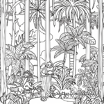 Exotic Rainforest Themed Calendars Coloring Pages 3