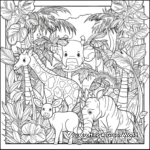 Exotic Rainforest Themed Calendars Coloring Pages 4