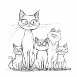 Exotic Shorthair Cat Coloring Pages 2