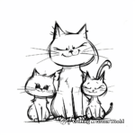 Exotic Shorthair Cat Coloring Pages 4