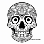 Exotic Tribal Skull Coloring Pages 2