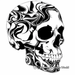 Exotic Tribal Skull Coloring Pages 3