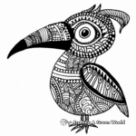 Exotic Tropical Birds Coloring Pages 2