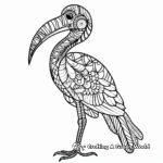 Exotic Tropical Birds Coloring Pages 3