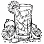 Exotic Tropical Lemonade Coloring Pages 2