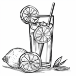 Exotic Tropical Lemonade Coloring Pages 3