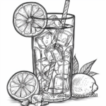 Exotic Tropical Lemonade Coloring Pages 4