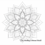 Expert-Level Flower Mandala Coloring Pages 4