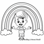 Exploring Rainbow Colors Coloring Pages 2