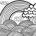 Exploring Rainbow Colors Coloring Pages 3