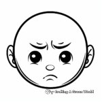 Expressive Emoji Blank Face Coloring Pages 1