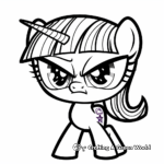 Expressive Twilight Sparkle Coloring Pages 1