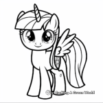 Expressive Twilight Sparkle Coloring Pages 4