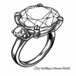 Exquisite Gemstone Ring Coloring Pages 3