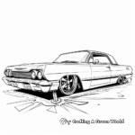 Exquisite Lowrider Limousine Coloring Pages 1