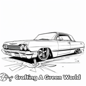 Lowrider Coloring Pages - Free &amp; Printable!