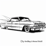 Exquisite Lowrider Limousine Coloring Pages 2