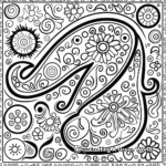 Exquisite Paisley Pattern Coloring Pages 3