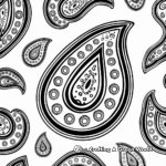 Exquisite Paisley Pattern Coloring Pages 4