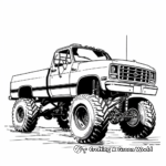 Extra-Large Lifted Fire Truck Coloring Pages 3