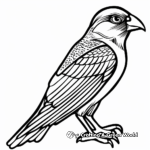 Eye-Catching African Bird Coloring Pages 3
