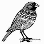 Eye-Catching African Bird Coloring Pages 4
