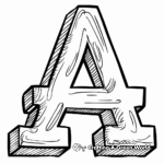 Eye-Catching Alphabet Tracing Coloring Pages 2