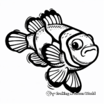 Eye-Catching Indian Clownfish Coloring Pages 1