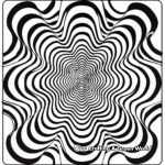 Eye-Catching Optical Illusion Puzzle Coloring Pages 2