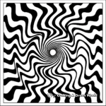 Eye-Catching Optical Illusion Puzzle Coloring Pages 3
