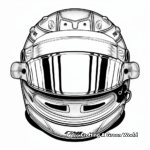 F1 Helmet Coloring Pages for Kids 2