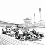 F1 Racing Circuit Coloring Sheets 1