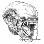Facehugger Alien Coloring Pages 1