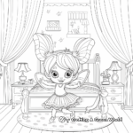 Fairy Princess Bedroom Coloring Pages 2