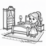 Fairy Princess Bedroom Coloring Pages 3