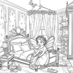 Fairy Princess Bedroom Coloring Pages 4