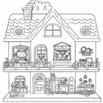 Fairy-tale Doll House Coloring Pages 2