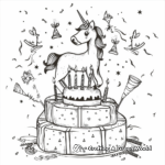 Fairy Tales Unicorn Birthday Surprise Coloring Pages 1