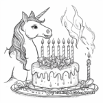 Fairy Tales Unicorn Birthday Surprise Coloring Pages 4